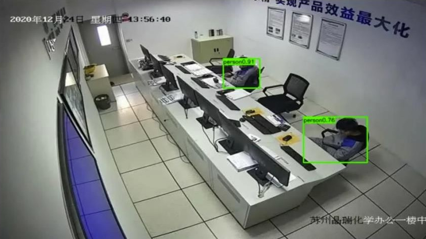 人员睡岗识别历史方案素材示意
